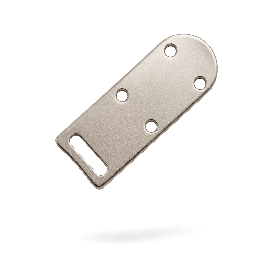 Edison Cabinet Cover Hasp 4 Hole Flat (2154BPF) "Certified Original"