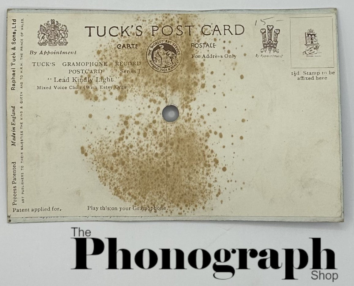 Tuck's Gramophone Record Post Card Lead Kindly Light (0001-0-O)