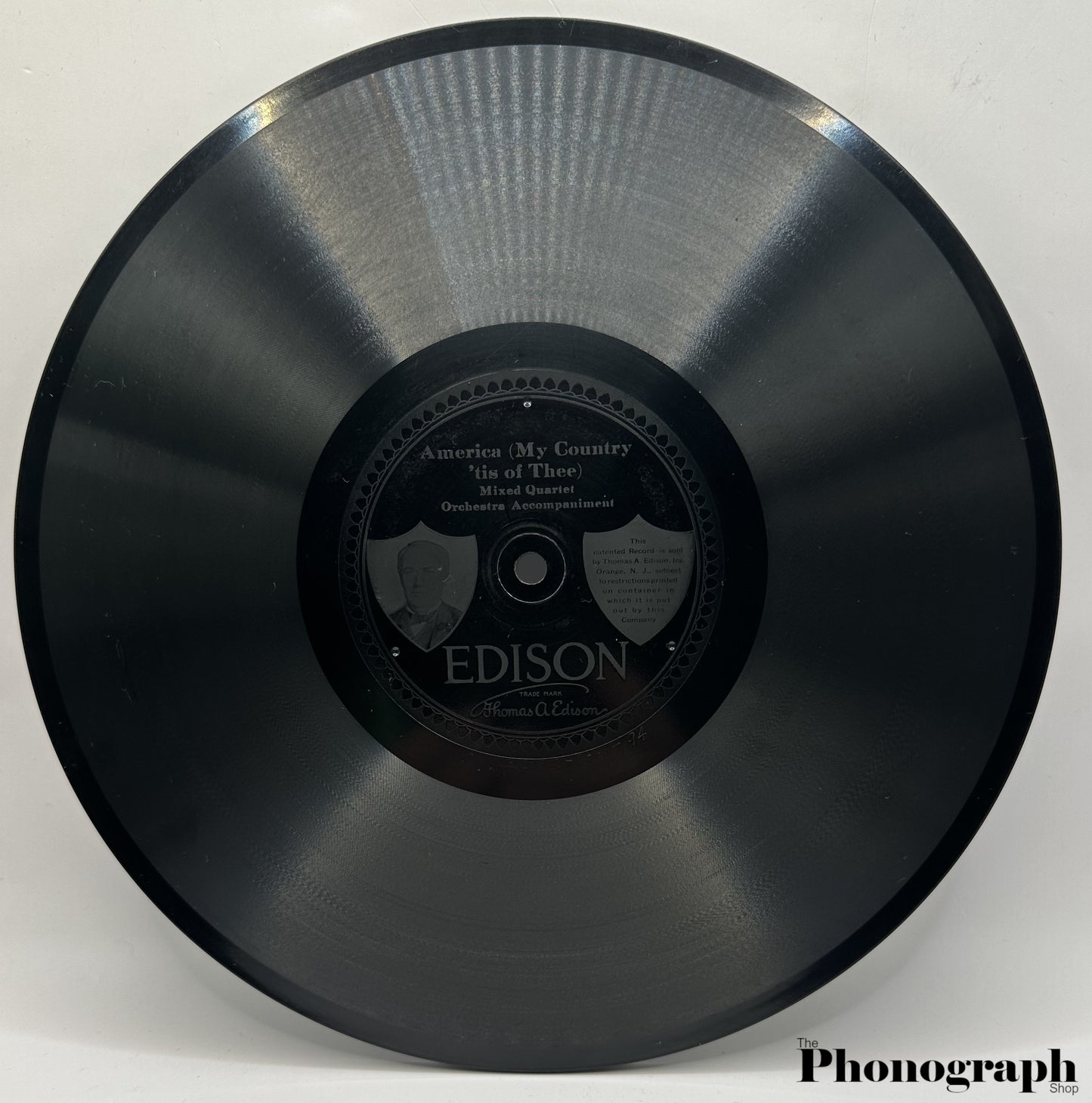 Edison Diamond Disc Record The Star Spangled Banner / America (80172)
