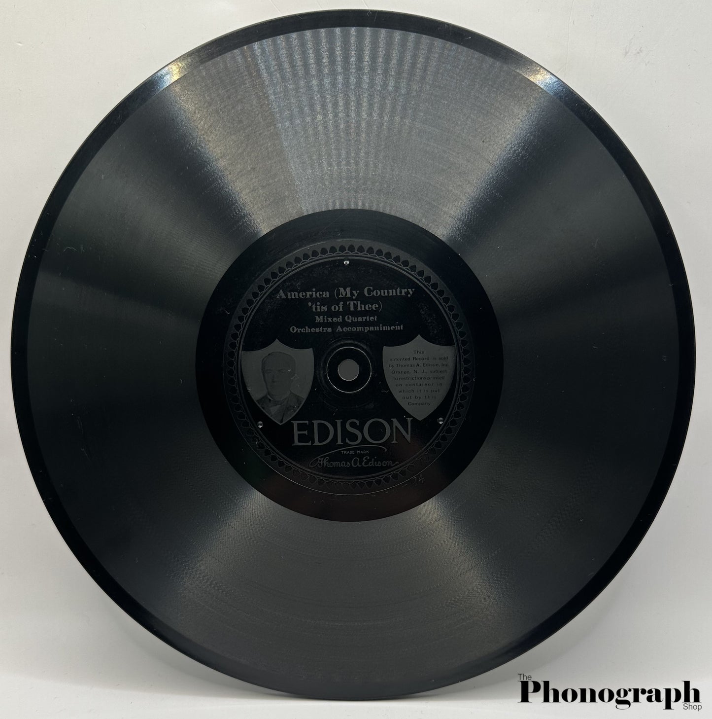 Edison Diamond Disc Record The Star Spangled Banner / America (80172)