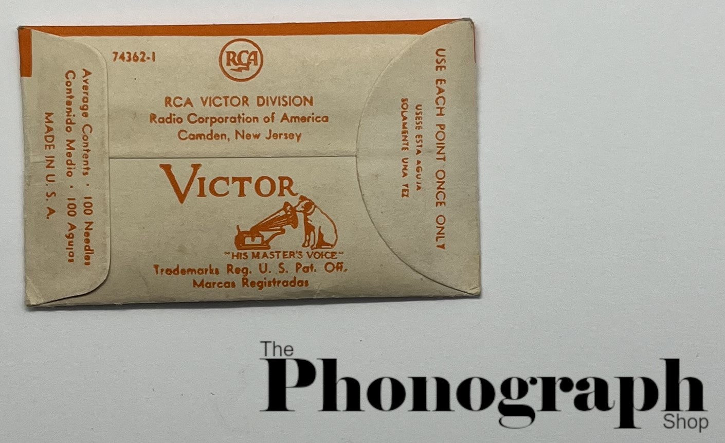 Victor Soft Needle Packet (74362-1) NOS