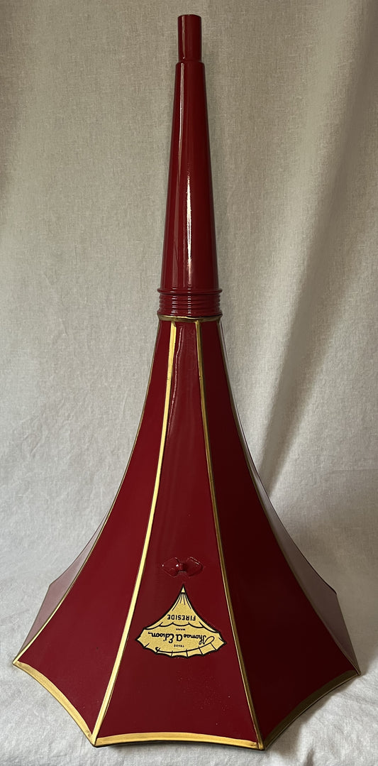 Edison Fireside 8 Panel (Witches' Hat) Horn - Red