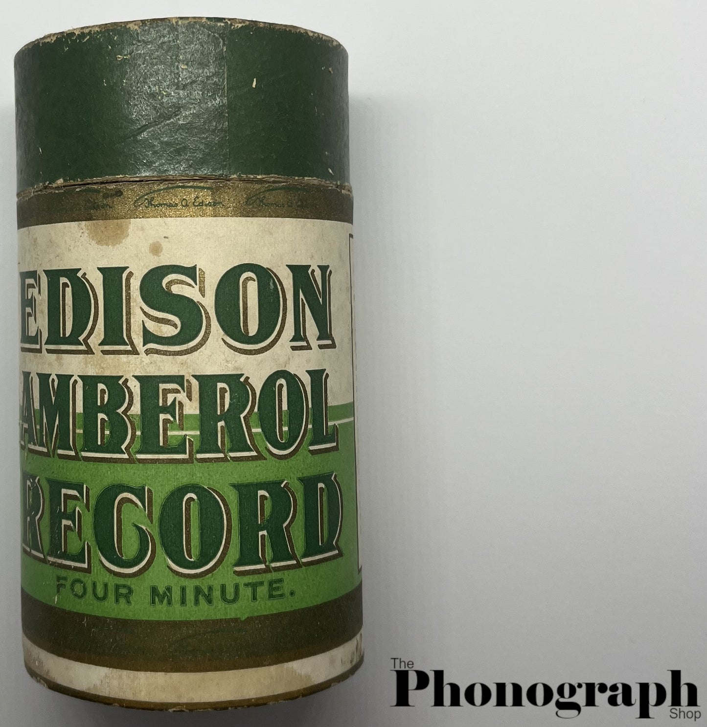 Edison Amberol Cylinder Record Box - Empty (AM001) "Certified Original"