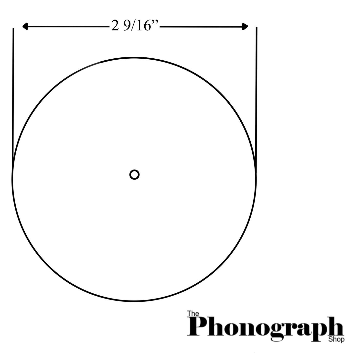 Brunswick Reproducer Diaphragm Mica 2 9/16" (2.5625)