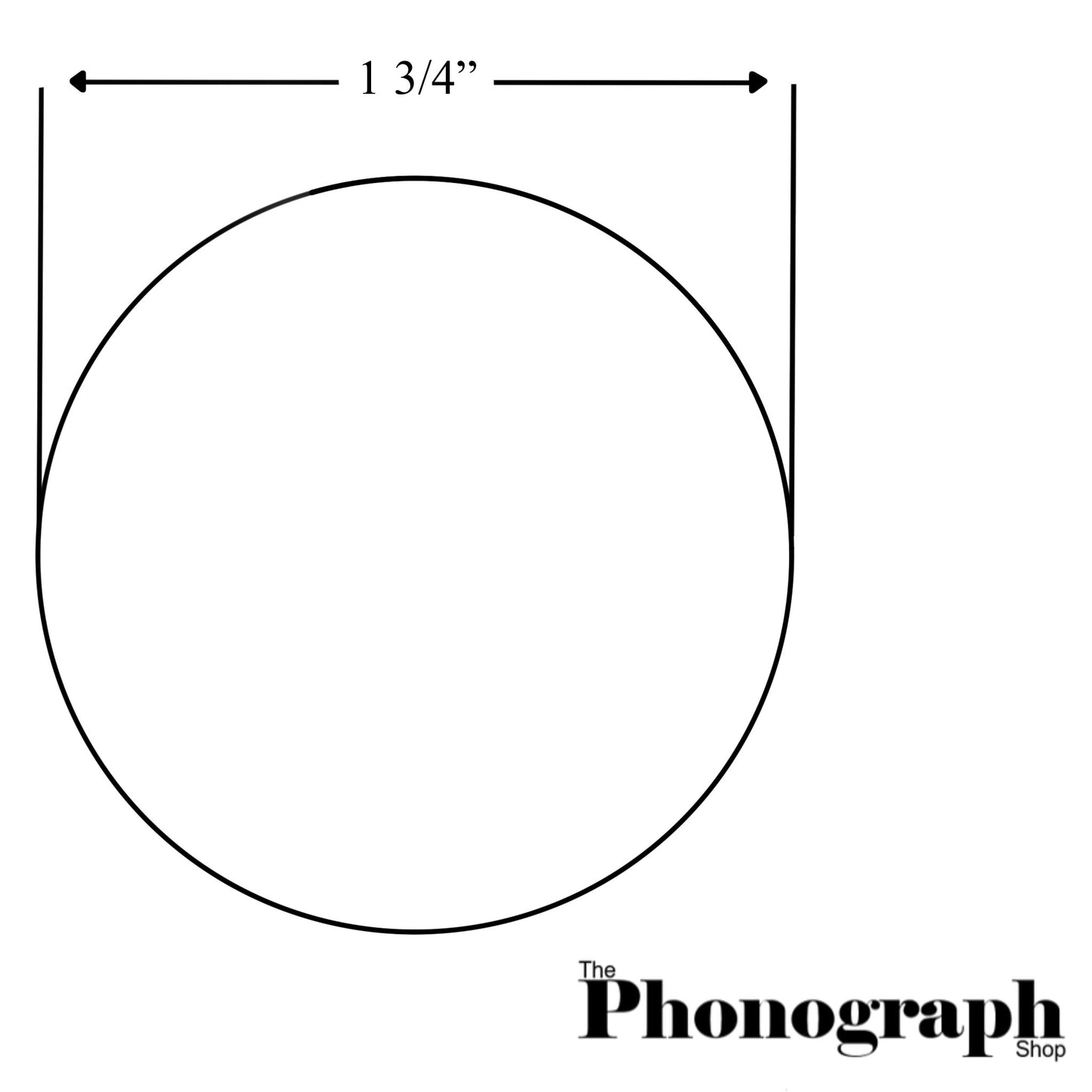 Columbia Large Floating Reproducer Diaphragm Mica 1 3/4" (1.75) with no hole