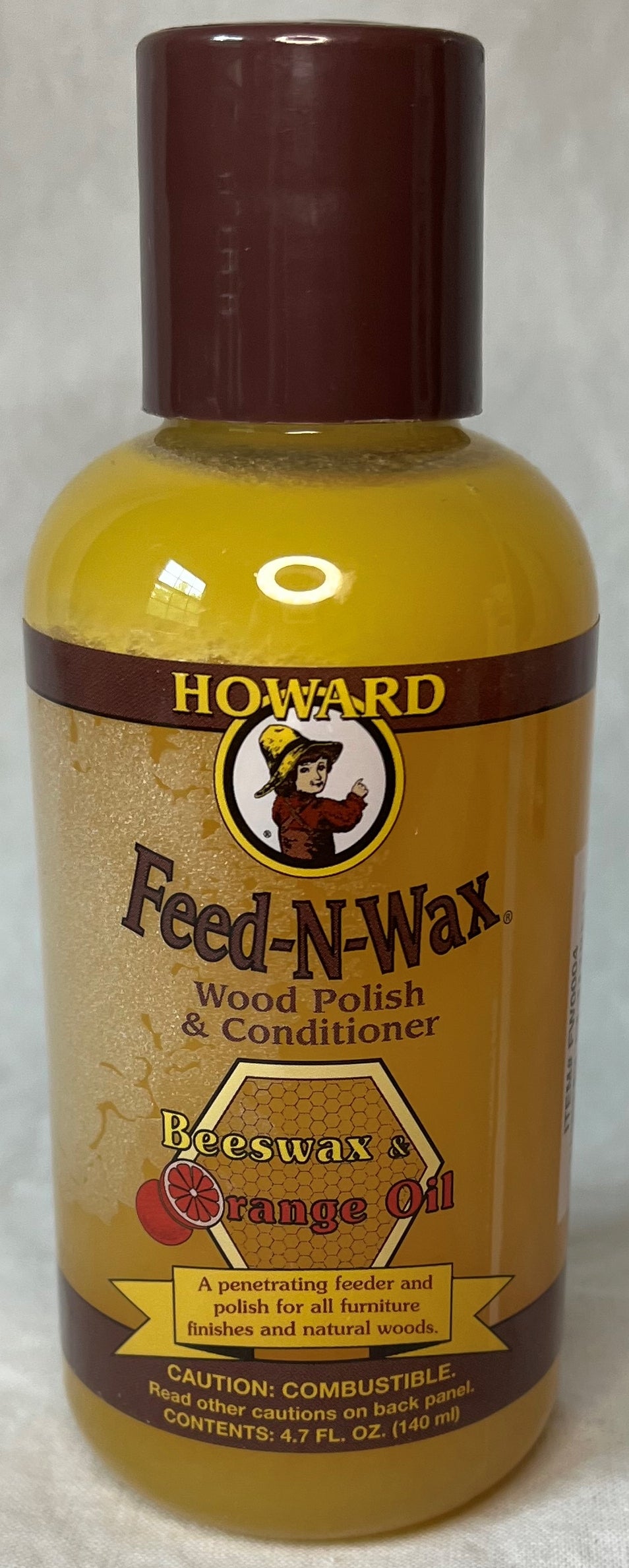 Howard FW0004 Feed-N-Wax Wood Polish and Conditioner, 4.7-Ounce
