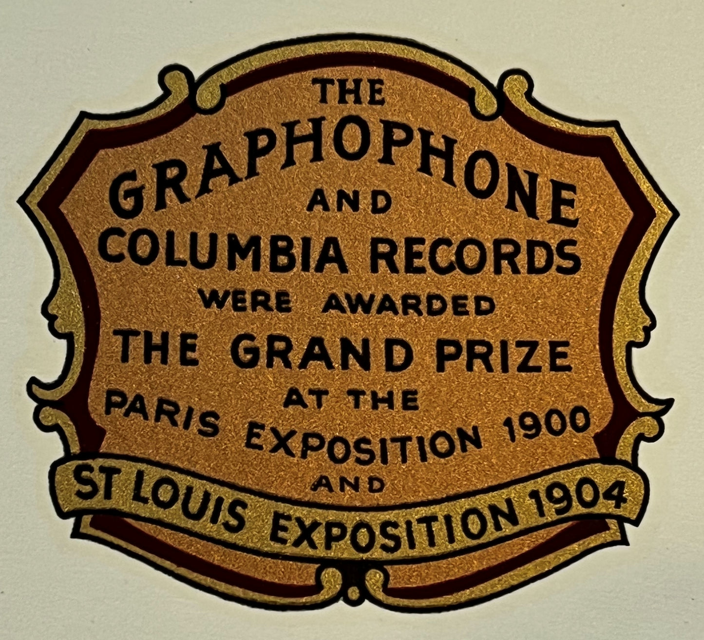 Columbia Grand Prize Shield Decal 10016