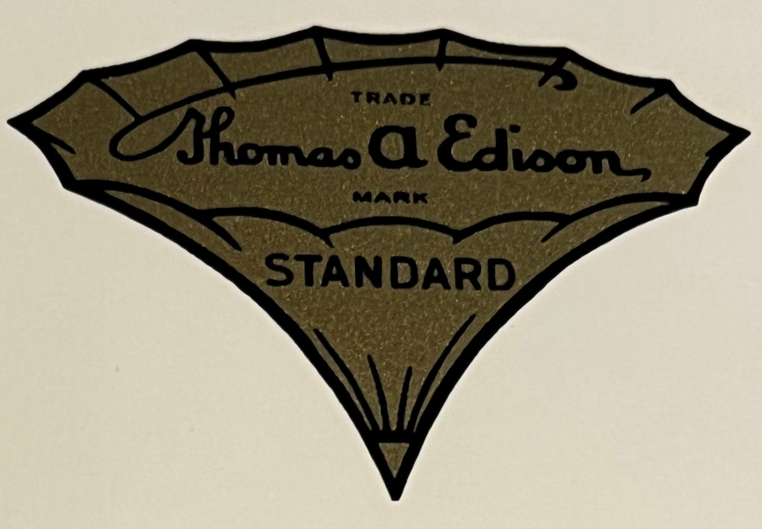 Edison Standard Trademark Decal 10008 The Phonograph Shop