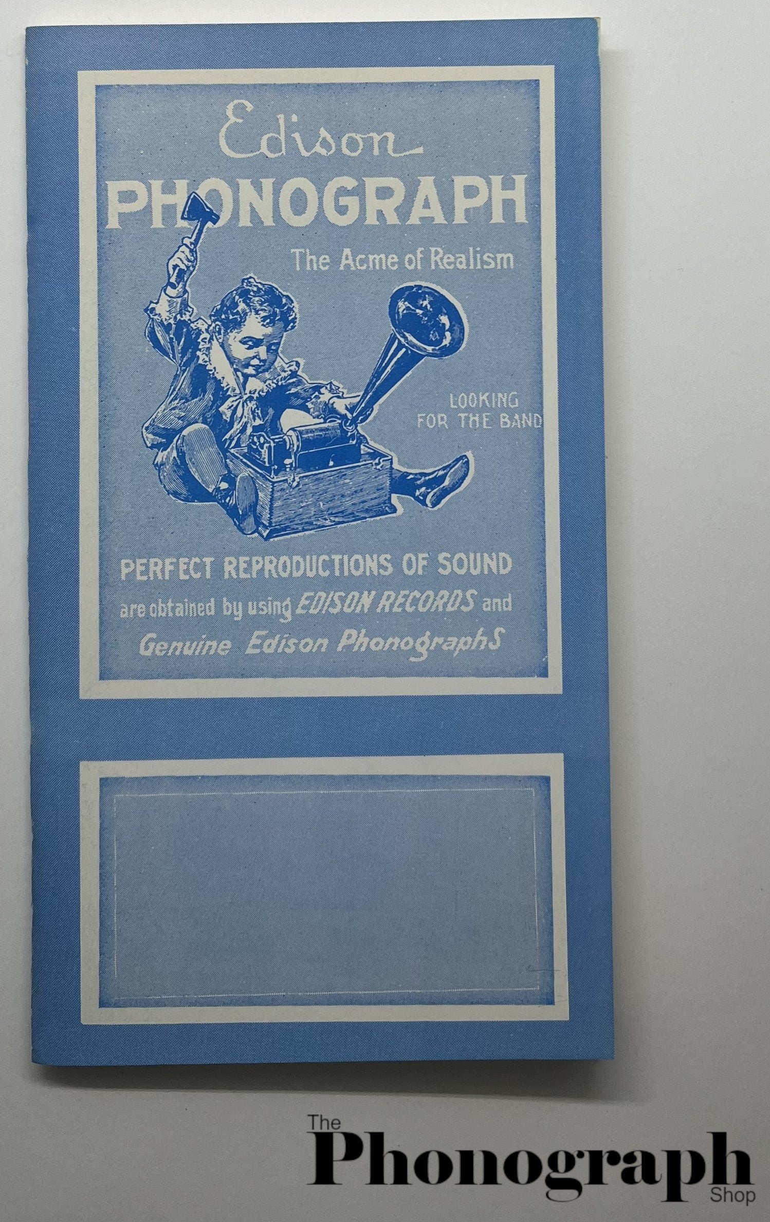 Edison 1901 Catalog (2351901) Reprint The Phonograph Shop