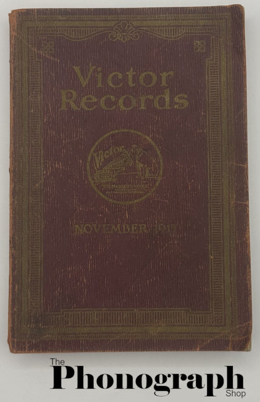 Victor Records Catalog for November 1917 [2nd Edition] (1917112-O)