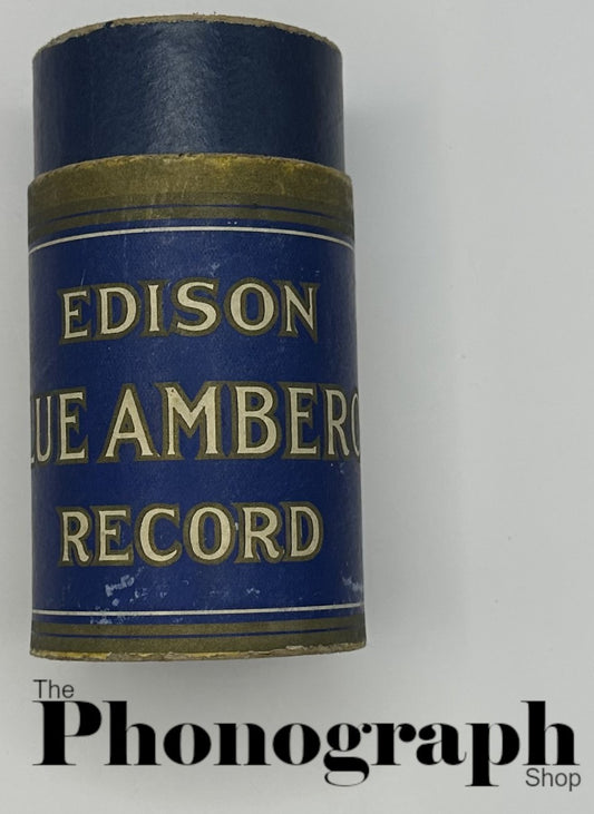 Edison Blue Amberol Cylinder Record Box [Empty] [No Lid] (BA001-O)