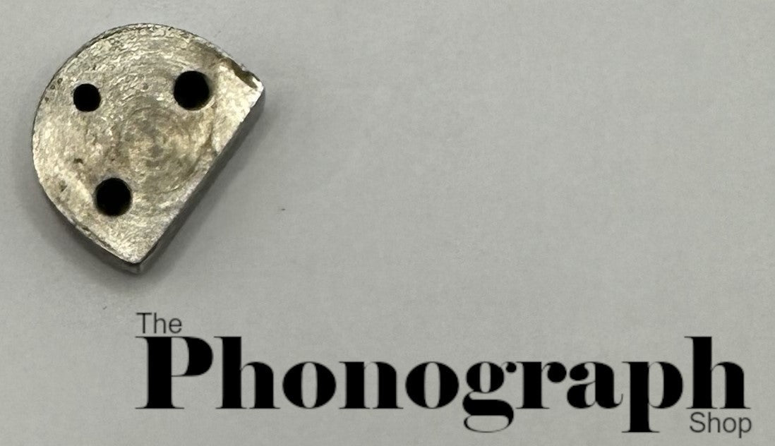 Edison Diamond Disc Reproducer Pivot Cap Through Pin Hole - Nickel (948BNG) "Certified Original"