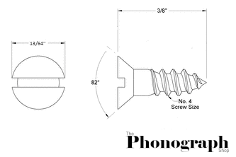 Wood Screw #4 x 3/8"