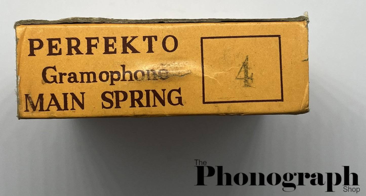 "Perfekto" Gramophone Main Spring #4 Box
