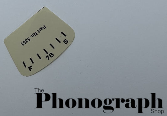 "Certified Original" Victor Speed Indicator Dial (5351PF)