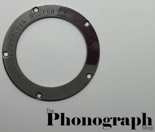 Cheney Reproducer Cap Patented 8-16 "Certified Original" - Nickel (110PNG)