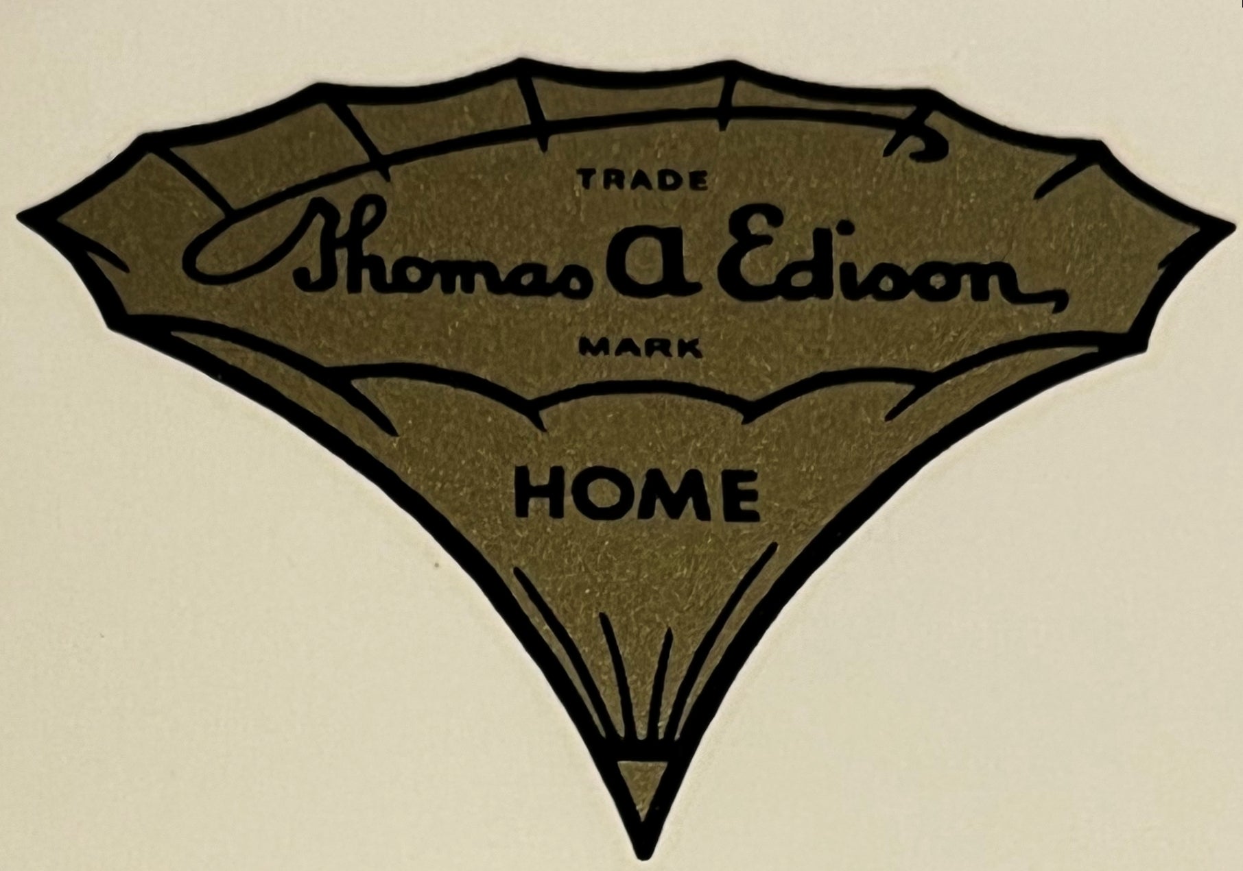 Edison Home Trademark Decal 10009 The Phonograph Shop